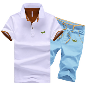 Crocodile POLO Shirt+Shorts Sets