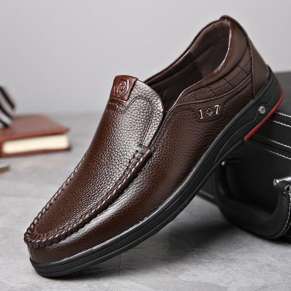 Men Business Soft Leather Loafers