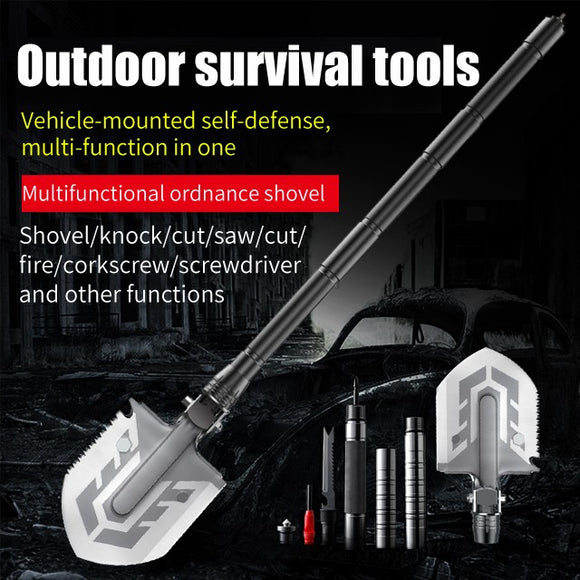 Multi-function Folding Military Spade Shovel hoe  Digging tool