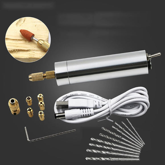 Mini Electric Engraving Pen Small Electric Grinder Electric Drill Tool Set