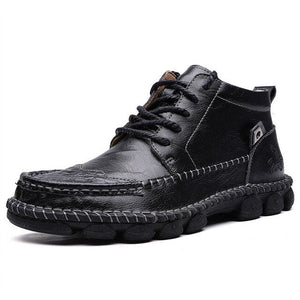 Men's Leather Lace-up Ankle Boots