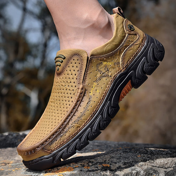 Men's  Genuine Leather Waterproof Hiking Shoes