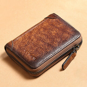 Cow Leather Card Bag Wallet