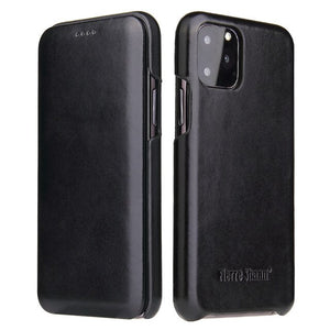 Luxury Leather Magnet Cover Case For iPhone 12