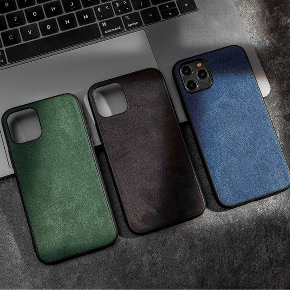 Luxury Suede Leather iPhone Cases For iPhone