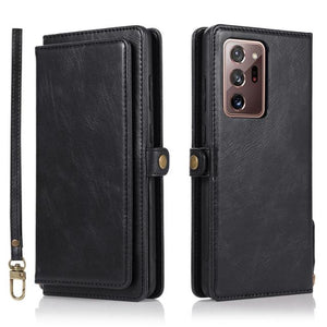 Detachable Magnetic PU Leather Wallet Case for Samsung Galaxy Note Series