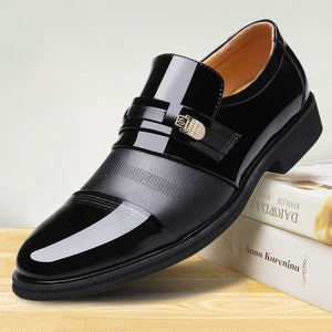 Men PU Leather Fashion Business Shoes