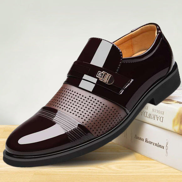 Men PU Leather Fashion Business Shoes