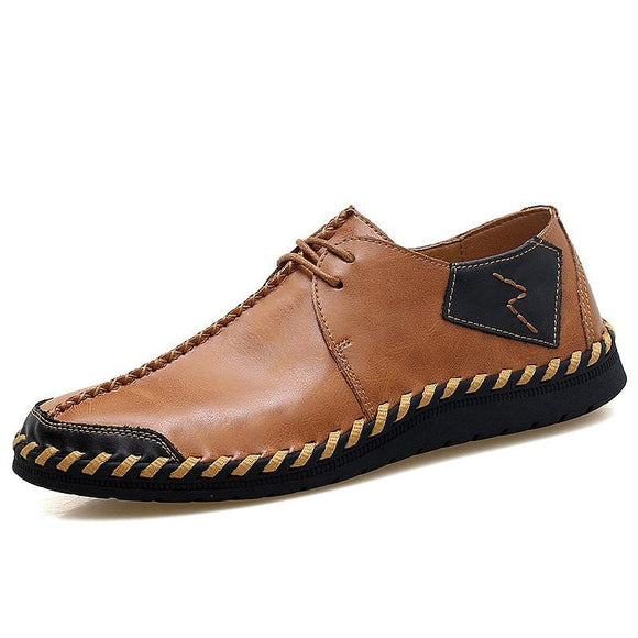 Men Casual Leather Flats Shoes