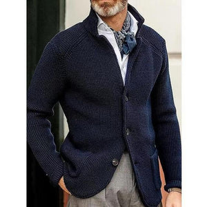 Knitting Lapel Wear-resistant Coat