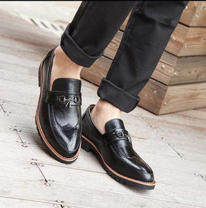Men Patent Leather Business Shoes