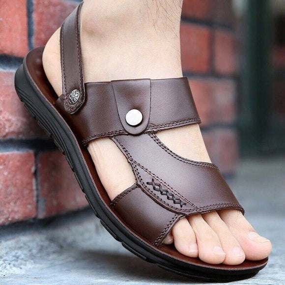 Men's Leather Soft Sandals