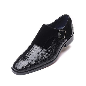Men Alligator Pattern Dress Shoes