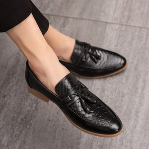Men Slip on Comfortable Loafers Leather Shoes