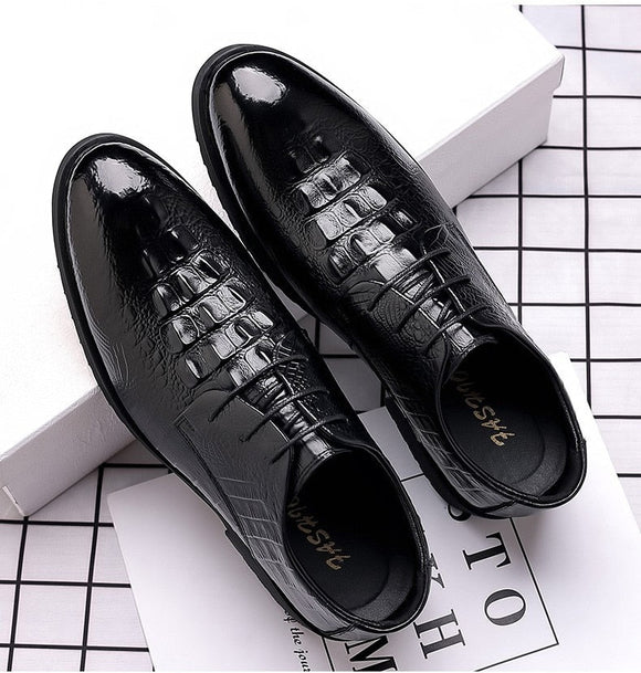 Men Casual Lace-Up Loafers Business Shoes
