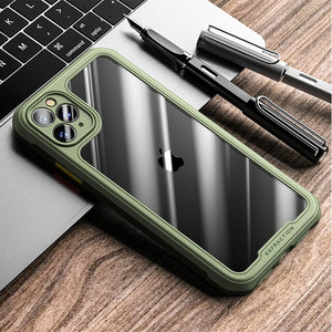 Shockproof Bumper Camera Protection Transparent Case For iPhone
