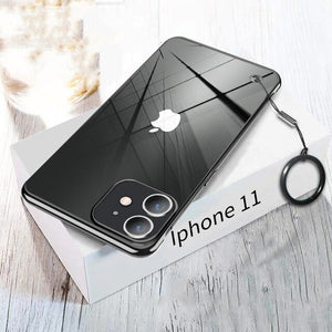 Ultra-thin Transparent Plating Frameless Cover for iPhone