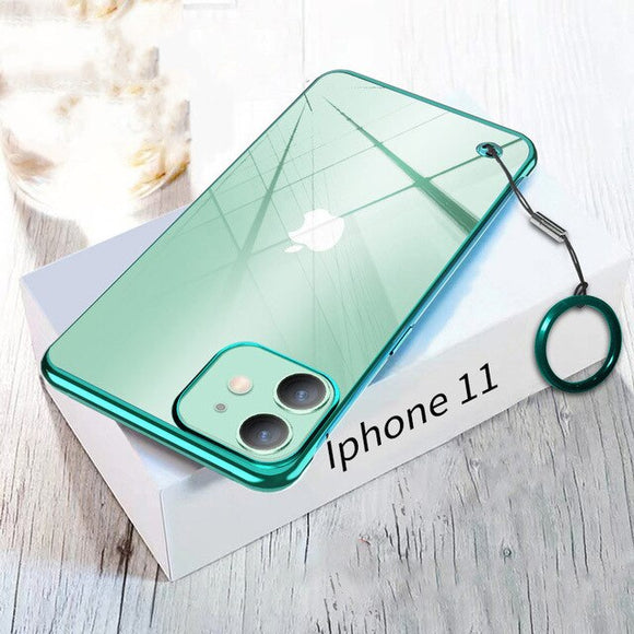 Ultra-thin Transparent Plating Frameless Cover for iPhone