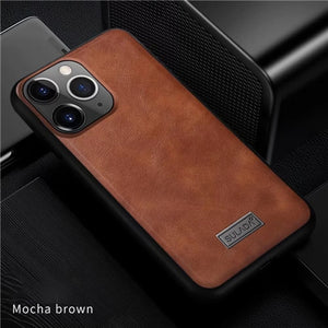 Ultra Light Soft Edge Leather Case For iPhone