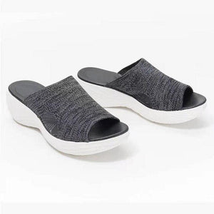 Knitted Wedge Corrective Sandals